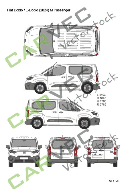 Fiat Doblo/E-Doblo (2024) M (L1) Passenger