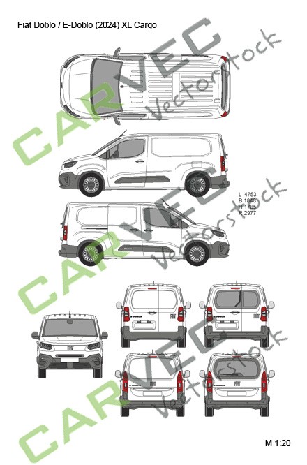 Fiat Doblo/E-Doblo (2024) XL (L2) Kasten