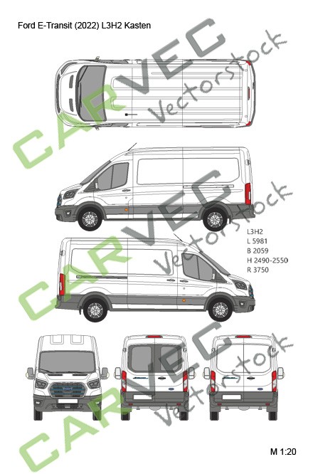 Ford E-Transit L3H2 Kasten (2022)