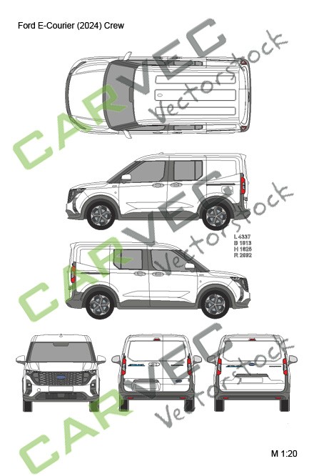 Ford E-Transit Courier (2024) Doppelkabine