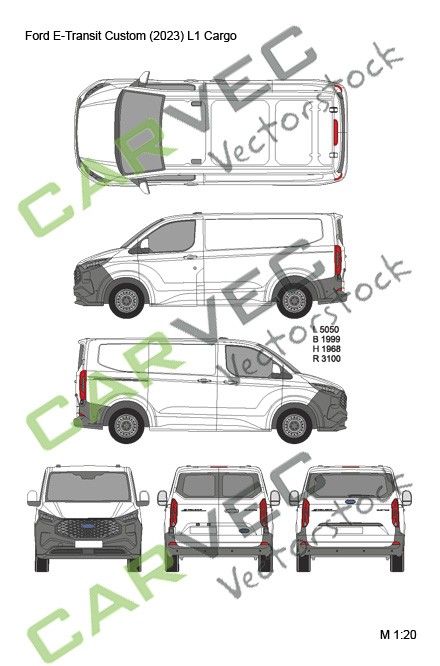 Ford E-Transit Custom (2023) L1H1 Kasten