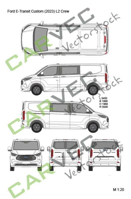 Ford E-Transit Custom (2023) L2H1 Doppelkabine