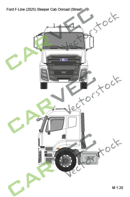Ford F-Line (2025) Sleeper Cab Onroad (Street)