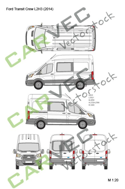 Ford Transit L2H3 (Crew) (2014) Ford Transit L2H3 (Crew) (2014)