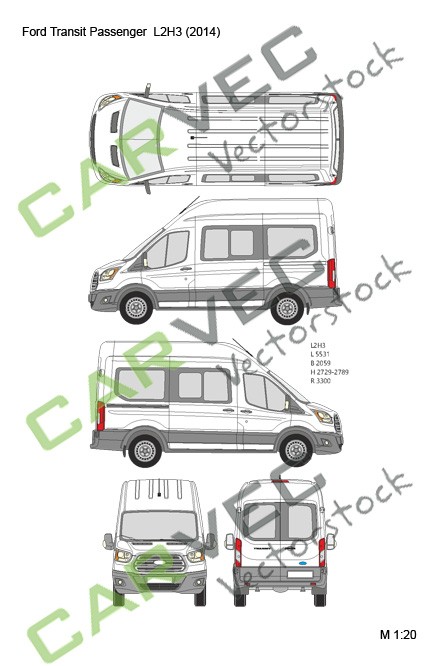 Ford Transit L2H3 (Passenger) (2014) Ford Transit L2H3 (Passenger) (2014)