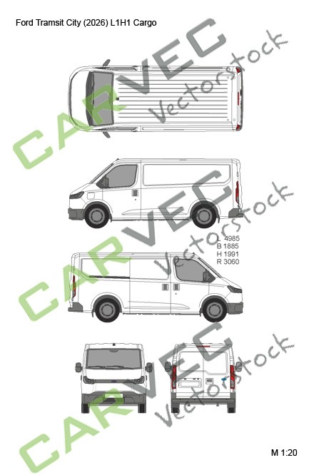 Ford Transit City (2026) L1H1 Kasten Ford Transit City (2026) L1H1 Kasten
