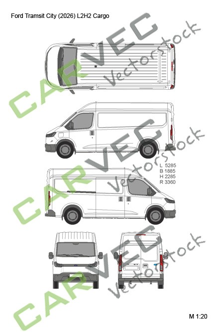 Ford Transit City (2026) L2H2 Cargo Ford Transit City (2026) L2H2 Cargo