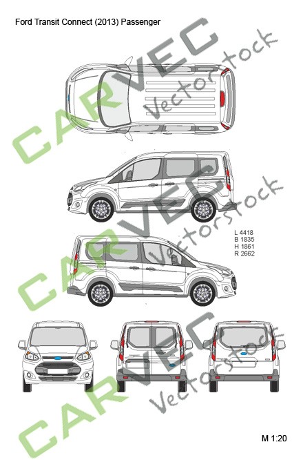 Ford Transit Connect L1 (passenger) (2013) Ford Transit Connect L1 (passenger) (2013)