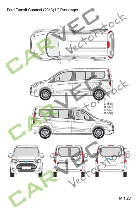 Ford Transit Connect L2 (passenger) (2013) Ford Transit Connect L2 (passenger) (2013)