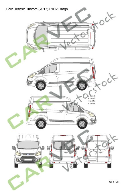 Ford Transit Custom L1H2 (Cargo) (2013)