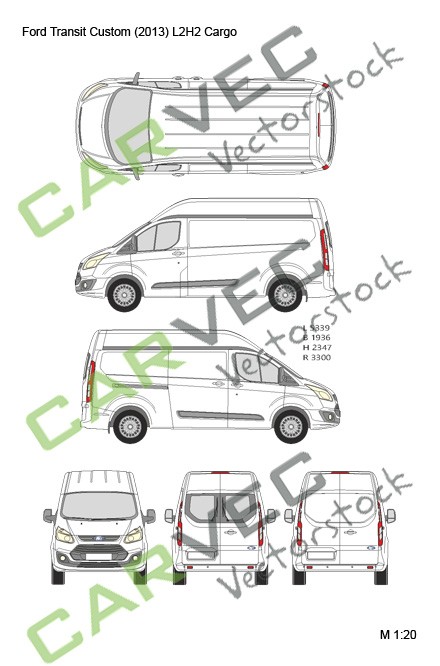 Ford Transit Custom L2H2 (Cargo) (2013) Ford Transit Custom L2H2 (Cargo) (2013)