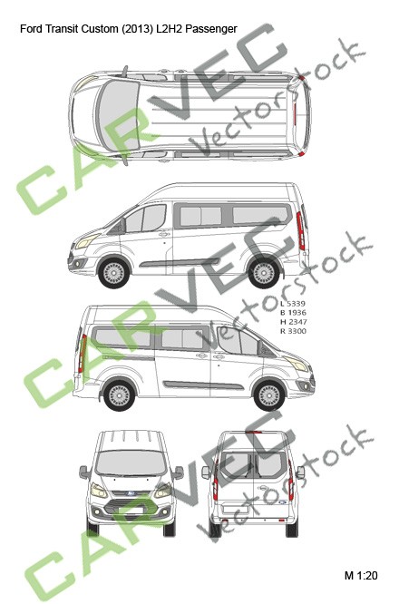 Ford Transit Custom L2H2 (Passenger) (2013)