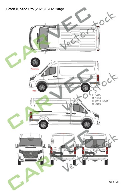 Foton eToano Pro (2025) L2H2 Cargo Foton eToano Pro (2025) L2H2 Cargo