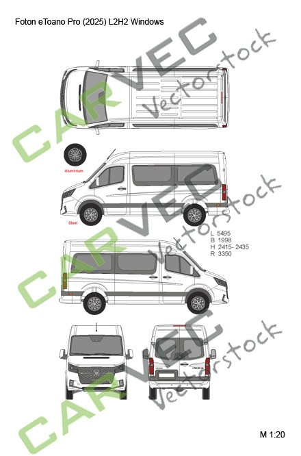 Foton eToano Pro (2025) L2H2 verglast Foton eToano Pro (2025) L2H2 verglast