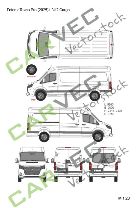 Foton eToano Pro (2025) L3H2 Cargo