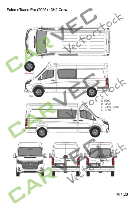 Foton eToano Pro (2025) L3H2 Crew