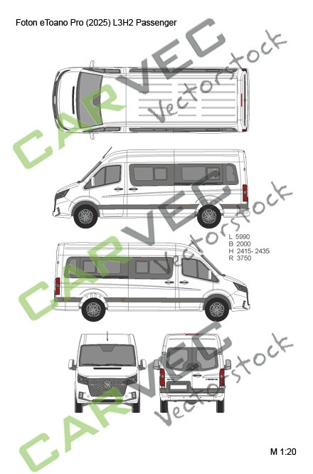 Foton eToano Pro (2025) L3H2 Passenger