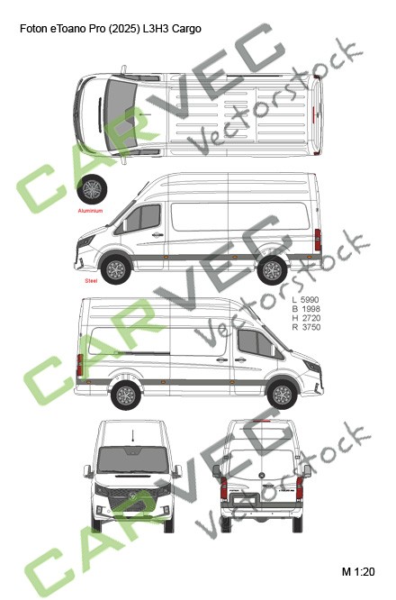 Foton eToano Pro (2025) L3H3 Cargo