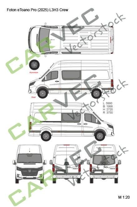 Foton eToano Pro (2025) L3H3 Crew Foton eToano Pro (2025) L3H3 Crew