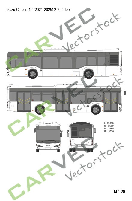 Isuzu Citiport 12 (2021-2025) 2-2-2 door Isuzu Citiport 12 (2021-2025) 2-2-2 door