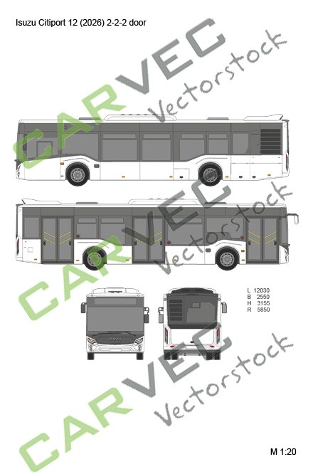 Isuzu Citiport 12 (2026) 2-2-2 door Isuzu Citiport 12 (2026) 2-2-2 door