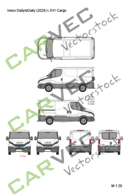 Iveco Daily (eDaily) L1H1 (Radstand 3000) Kasten (2024)