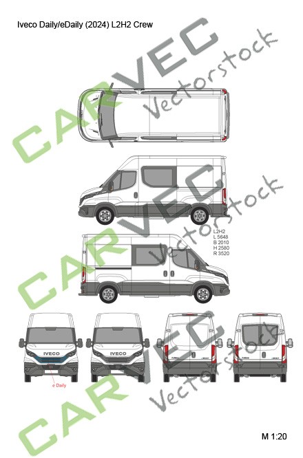 Iveco Daily (eDaily) L2H2 (3520) Crew (2024)