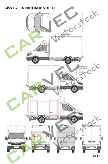 MAN TGE 3,5t Koffer (Spier) Athlet L1