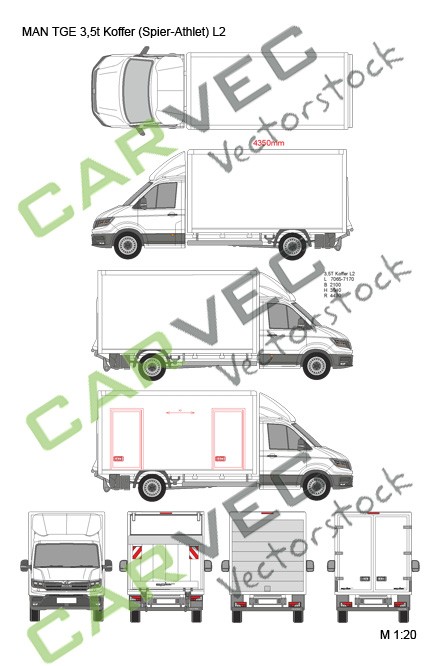 MAN TGE 3,5t Koffer (Spier) Athlet L2