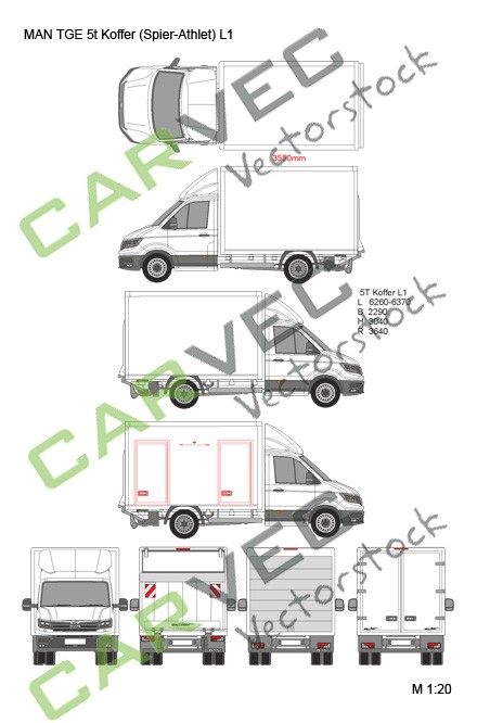 MAN TGE 5t Koffer (Spier) Athlet L1