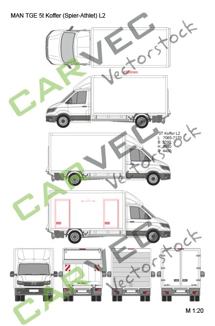 MAN TGE 5t Koffer (Spier) Athlet L2