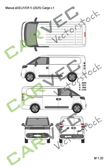 Maxus eDeliver 5 (2025) Cargo L1H1