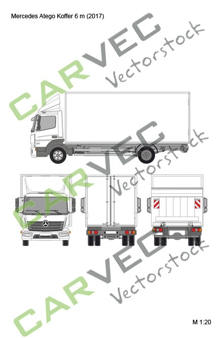 Mercedes Atego (2017) 6m Koffer