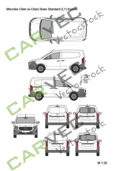 Mercedes Citan (e-Citan) (2023) Base L1 Standard Cargo