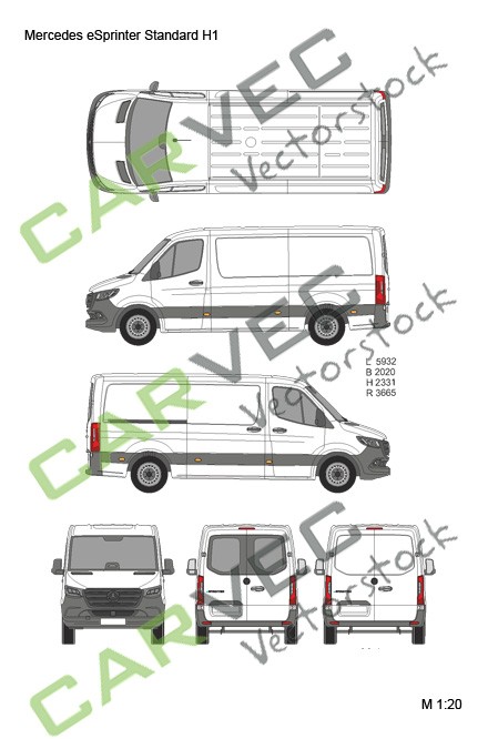 Mercedes eSprinter Standard H1