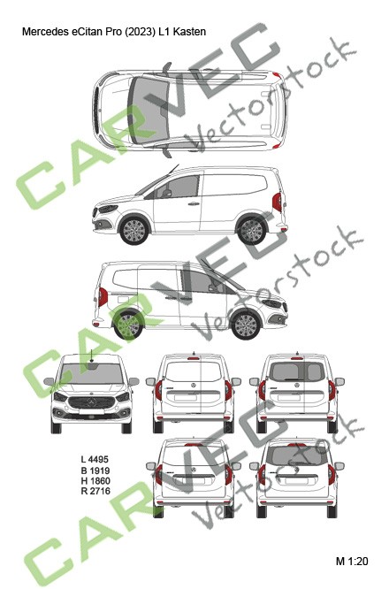 Mercedes Citan eCitan PRO (2023) L1 Cargo