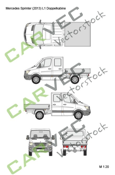 Mercedes Sprinter (2013) L1 Doppelkabine
