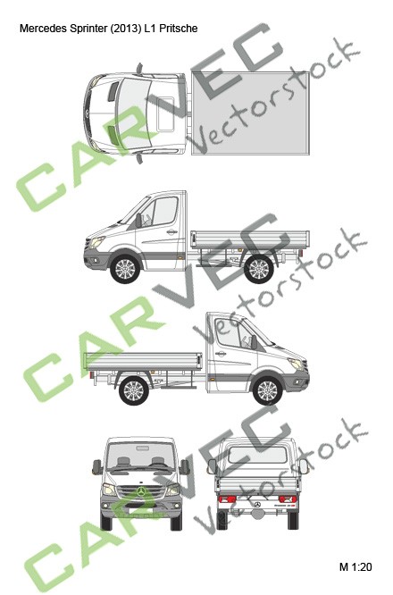 Mercedes Sprinter (2013) L1 Pritsche