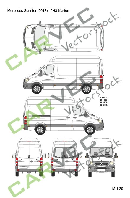 Mercedes Sprinter (2013) L2H3 Cargo