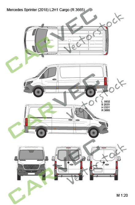 Mercedes Sprinter (2018) L2H1 (R3665) Cargo Mercedes Sprinter (2018) L2H1 (R3665) Cargo