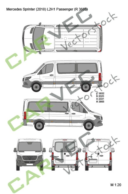 Mercedes Sprinter (2018) L2H1 (R3665) Passenger Mercedes Sprinter (2018) L2H1 (R3665) Passenger