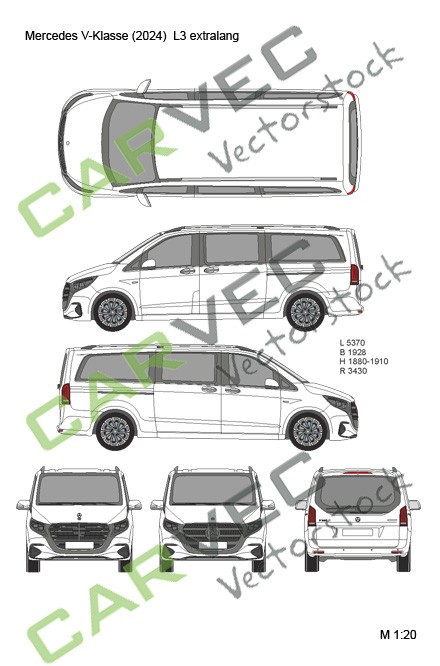 Mercedes V-Klasse (2024) L3 extralang