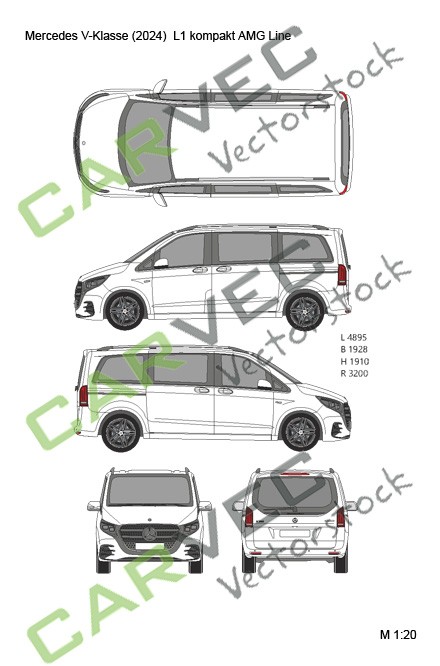 Mercedes V-Klasse (2024) L1 kompakt AMG Line