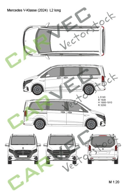 Mercedes V-Klasse (2024) L2 lang