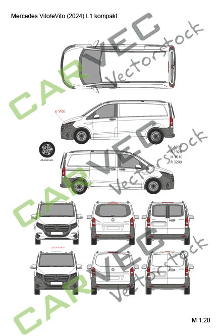 Mercedes eVito / Vito (2024) Cargo (L1)
