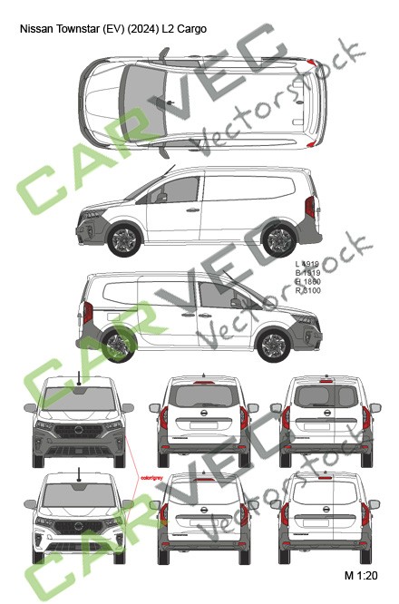 Nissan Townstar (EV) L2 (2024) Cargo