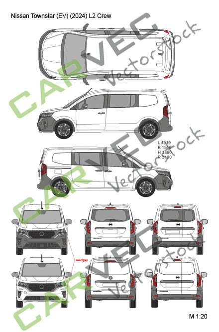 Nissan Townstar (EV) L2 (2024) Crew
