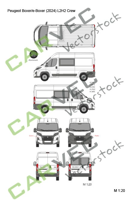 Peugeot Boxer (E-Boxer) (2024) L2H2 Crew