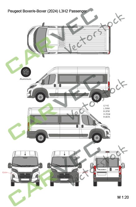 Peugeot Boxer (E-Boxer) (2024) L3H2 Passenger