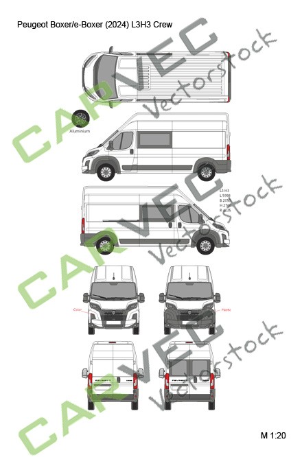 Peugeot Boxer (E-Boxer) (2024) L3H3 Crew